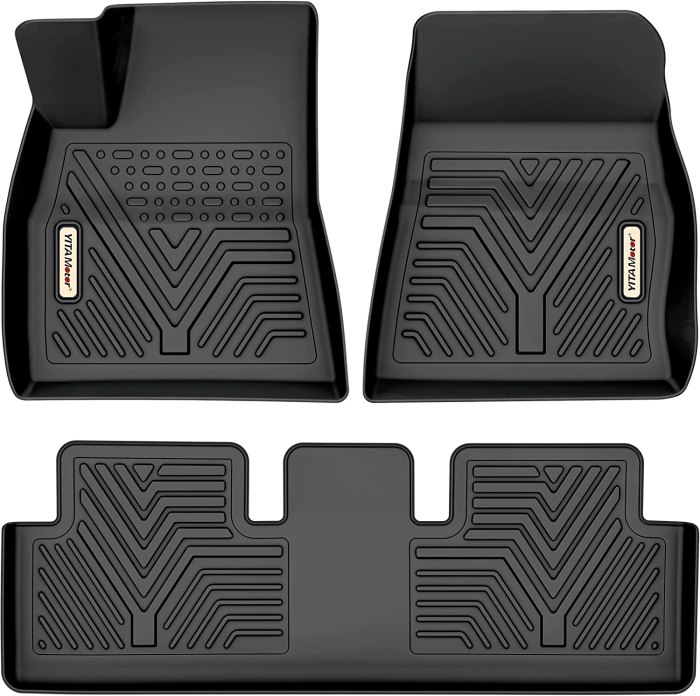 All-weather floor mats for Tesla Model X
