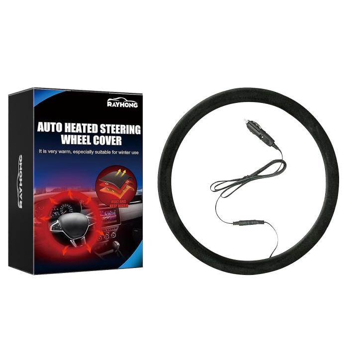 Heated steering wheel covers for winter