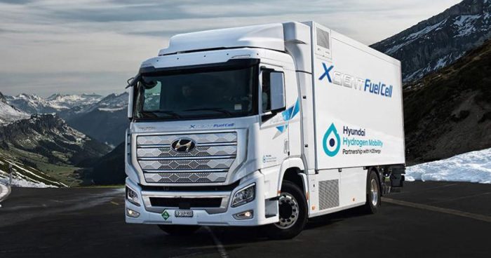 Hydrogen-powered trucks availability 2025