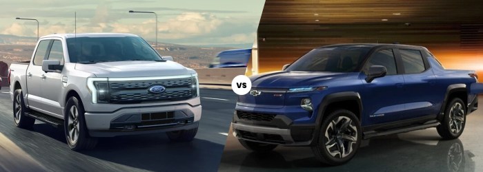 Ford F-150 Lightning vs Chevy Silverado EV