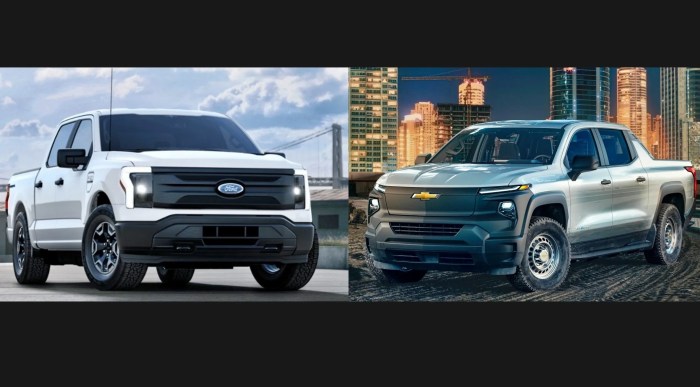 Ford F-150 Lightning vs Chevy Silverado EV