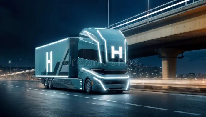 Hydrogen-powered trucks availability 2025