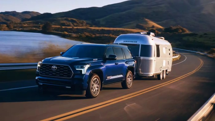 How far can a hybrid truck tow?